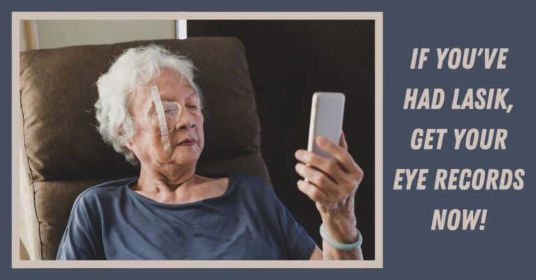 Aged woman using mobile phone after surgery